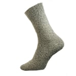 Men's Bed Socks Super Soft Wool Blend UK Size 7-11 Plain Brown Unisex Warm Gift