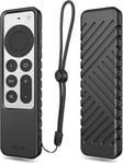 Étui Compatible avec Apple TV 4K Siri Remote 3e Génération (2022) et 2e Génération (2021) - Coque Antichoc, Housse en Silicone de Protection, Anti-dérapants, avec Sangle de lanière.[G691]