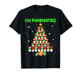 Oh Pharmatree Christmas Tree Xmas Lights Santa ELF Pharmacy T-Shirt