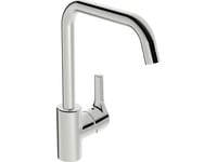 Oras Saga Style Sink Faucet, Tall, With Swivel Spout, Chrome Color.