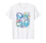 The Smurfs Vintage Watercolor Portraits Mashup T-Shirt