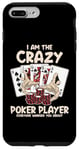 Coque pour iPhone 7 Plus/8 Plus Joueur de poker fou Texas Holdem Poker Hands Player Poker