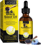 Black Seed Oil 60ml,100% Pure Organic Cold Pressed Liquid Black Seed Oil with &