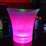Hankyky 7 Colors LED Ice Bucket 5L Color Changing Wine Champagne Beer Drink Containers Battery Operated Party Bar Decoration
