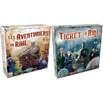 LES AVENTURIERS DU RAIL : Lot 1 Jeu de Base USA + 2 Extensions UK + PENNSYLVANIE - Version Française - Jeux de Société pour Enfants dès 8 ans - 2 à 5 Joueurs - Jeux de Stratégie - Days of Wonder