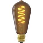 Ampoule LED E27 - CALEX - ST64 RUSTIC - Filament flexible - 4 W - 100 lm - 18...