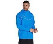 PUMA Men's teamRISE All Weather Jacket Poly, Electric Blue Lemonade, XXL