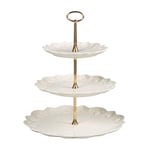 Villeroy & Boch – Toy’s Delight Royal Classic tiered stand, decorative premium porcelain tiered stand for biscuits, small pieces of cake and other baked goodies, white