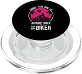 Désolé, cette fille est emmenée par une moto motard cool et sexy PopSockets PopGrip pour MagSafe