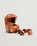 Authentic Models Wooden Dice Box Brass