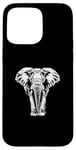 Coque pour iPhone 15 Pro Max White Paint Art Éléphant Éléphants