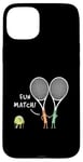 Coque pour iPhone 15 Plus Raquette de sport Fun Match Backhand Raquette de tennis