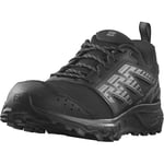 SALOMON Men's Wander Hiking Shoe, Black/Pewter/Frost Gray, 7 UK