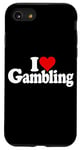 Coque pour iPhone SE (2020) / 7 / 8 I LOVE HEART GAMBLING CASINOS PARIS TRADING LAS VEGAS