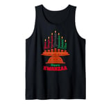 Kinara Seven Candles Principles Of Kwanzaa Happy Kwanzaa Tank Top