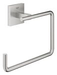 GROHE Start Cube Anneau Porte-Serviettes Mural pour Salle de Bain, Fixations Cachées, A coller avec GROHE QuickGlue ou à visser, Supersteel, 40975DC0