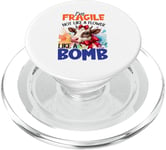 I'm Fragile Not Like A Flower Like A Bomb PopSockets PopGrip for MagSafe