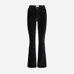 Le High Flare Velvet - Black