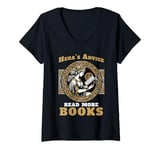 Womens Hera Greek Goddess Book Literature Lover Funny Bookish V-Neck T-Shirt