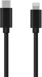 KEY USB-C til Lightning ladekabel 1m, svart