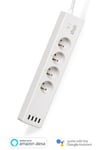 Multiprise connectée Wi-Fi 4 prises 220V + 4 USB 1.8m Konyks