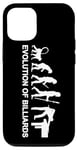 Coque pour iPhone 12/12 Pro Évolution du billard Sports de queue 8 Ball Pool Billard