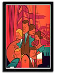 K.Olin Tribu - Affiche Vertigo par Ale Giorgini, Papier, Blanc, 30 x 40 x 0.1 cm