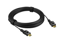 ATEN 15M True 4K HDMI Active Optical Cable ((4096 x 2160 @ 60Hz 4:4:4) True 4K@15m) VE7832, Black,15 Meters