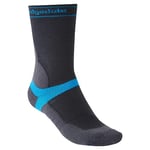 Bridgedale MTB Mid-Season T2 Merino Sport Mens Boot Length Mountain Bike Socks - Grey, XL