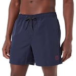 JACK & JONES Men's Jjicrete Jjswim AKM Solid Sn Swim Trunks, Navy Blazer, S