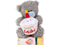 Teddy Bear - Happy Birthday With Cake 18Cm