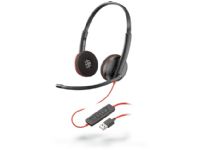 Poly Blackwire C3220 USB - 3200 Series - headset - på örat - kabelansluten - USB - ljudisolerande - svart