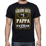 Pappa T-shirt  - Genuin Världens Bästa Pappa XXL