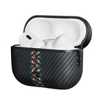 PITAKA AirPods Pro 2 Case, Magnetic Shockproof Protective AirPods Pro 2 Generation Case 2022, Compatible with MagSafe, 600D Aramid Fibre Made, Fusion Weaving-Rhapsody