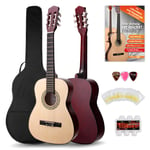 Guitare Classique Acoustique Set Gaucher Corde Nylon Housse Accordeur Plectres