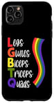 Coque pour iPhone 11 Pro Max Legs Glutes Biceps Triceps Quads Entraînement Fitness LGBTQ