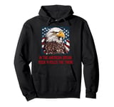 Patriotic eagle with rock'n roll and American dreams Pullover Hoodie