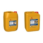 Sika Sikagard 221 Protecteur Façade, Hydrofuge imperméabilisant façade et mur, 20L & Sikagard 210 Protecteur Sol Mat, Hydrofuge, Imperméabilisant effet mat pour sols, 5L, Incolore