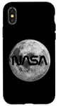 iPhone X/XS Retro NASA Worm Logo Full Moon Space Graphic Apollo Artemis Case