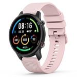 Vancle Bracelet pour Xiaomi Mi Watch/Xiaomi Watch S1/Xiaomi Watch S1 Active/Xiaomi Mi Watch Color Sport, Silicone Bracelet en Silicone pour Xiaomi Mi Watch/Mi Watch Color Sport (22mm, Rose)