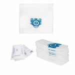 Vacuum Cleaner DUST BAG x 24 Bags 12 FILTERS included for MIELE GN Clean 3D