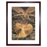 Wee Blue Coo William Blake British Great Red Dragon Woman Clothed Sun Artwork Framed Wall Art Print