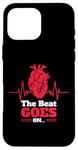 iPhone 16 Pro Max The Beat Goes On Wear Red Heart Disease Awareness Valentines Case