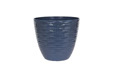 Plant Avenue Plastic Plant Pot, Blue, 33cm Dia