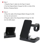 3 In 1 Wireless Charger Stand Fast Charging Station Dock For Mobile Phones Part