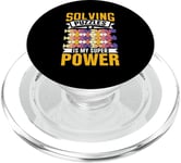 Résoudre Des Énigmes Est Mon Super Pouvoir Jeu Puzzler PopSockets PopGrip pour MagSafe