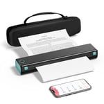 PhoFuta M08F Imprimante Thermique, Toujours avec soi avec Bluetooth, Une Mini imprimante de Voyage avec Papier à Copier Papier A4 sans Encre, Compatible with iOS/Android