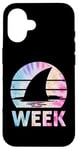 iPhone 16 2025 Week Retro Shark Fin Lover Sea Ocean Animal Summer Trip Case