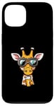 Coque pour iPhone 13 Girafe de ski avec bière | Funny Party Comic