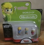 Pack Figurines Nintendo Zelda The Wind Waker "Link de l'Aurore+Arielle+Mémé"